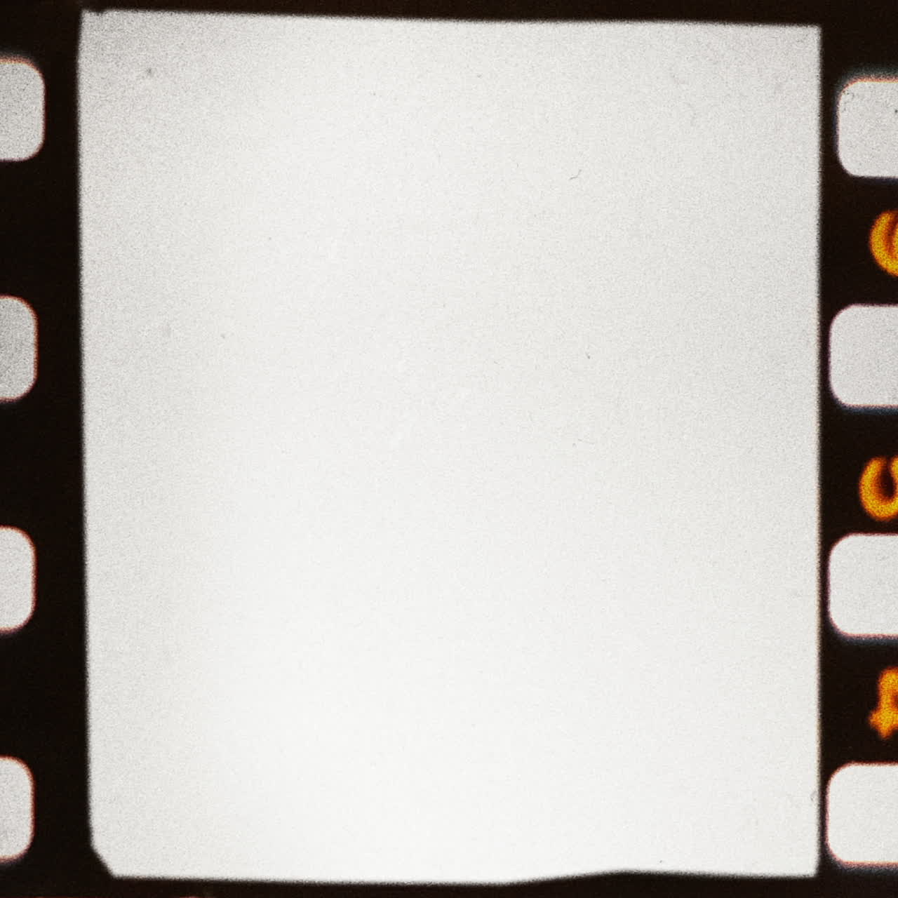 marco de película en blanco