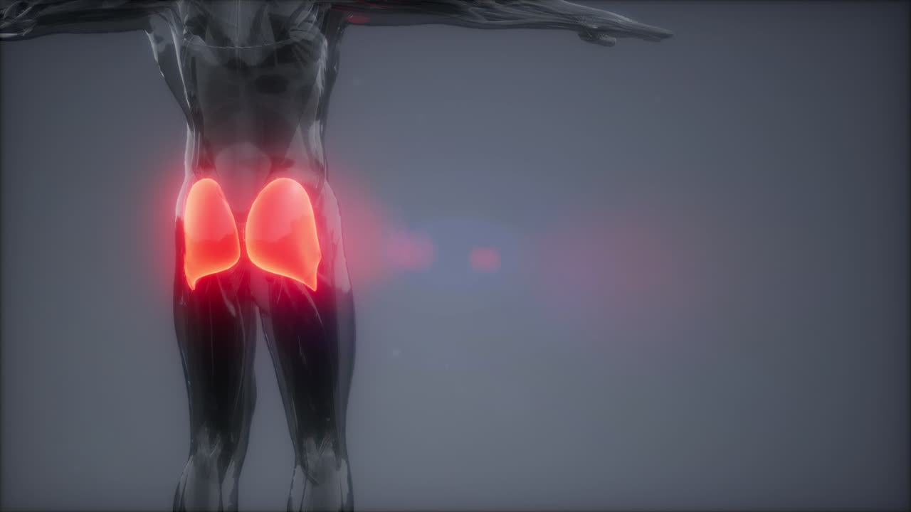 gluteus maximus - 足の筋肉の解剖学アニメーション