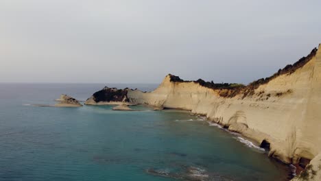 Corfu-island-Canal-D'amour-in-Sidari-area,-with-Famous-Canal-d'Amour