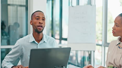 Business,-black-man-and-team-in-meeting