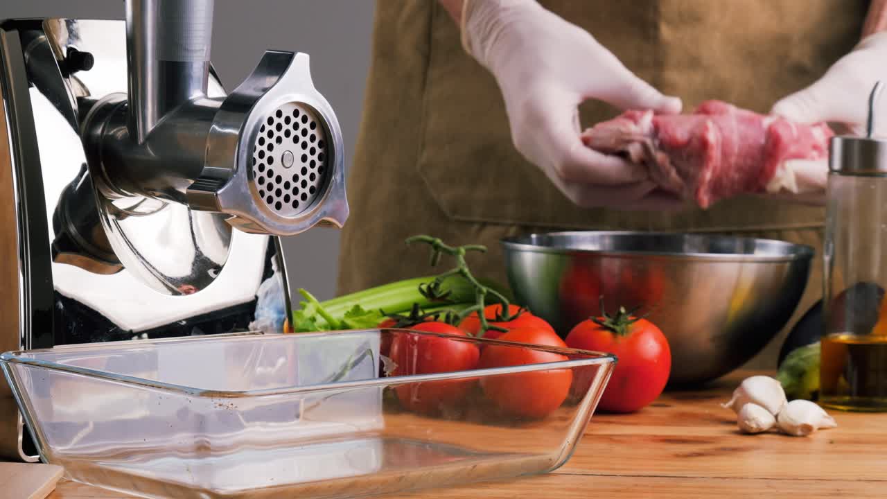 Preparing Ground Meat with Vegetables