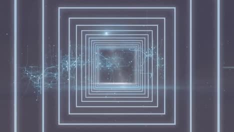 animation of scope scanning over digital tunnel