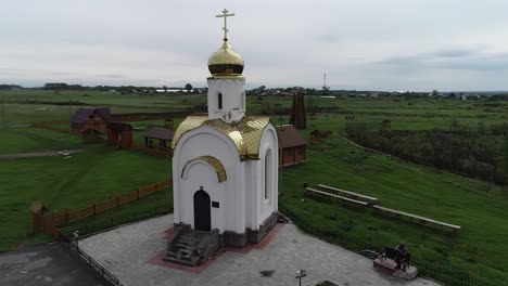 the old chapel in the russian village