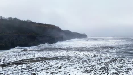 stormy winter scene