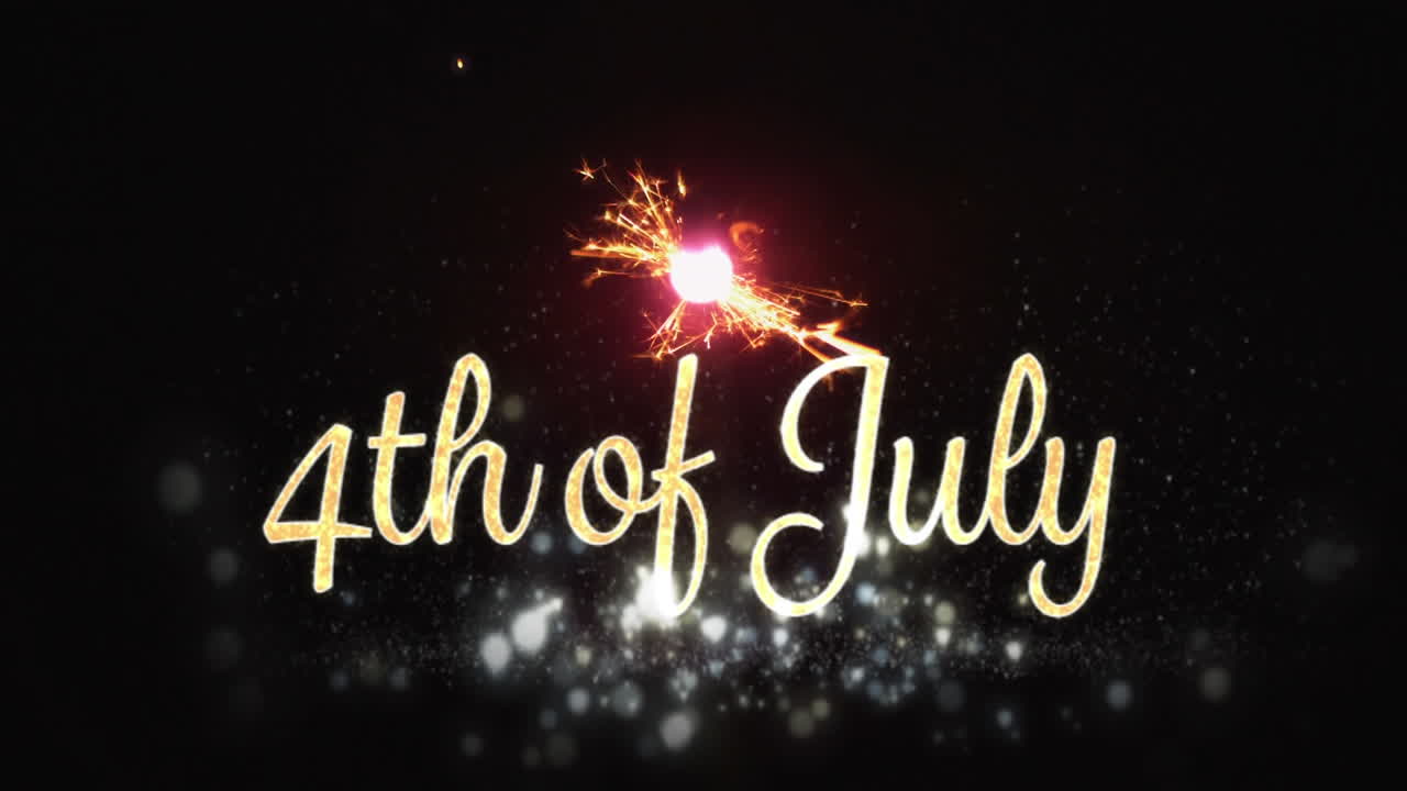 7월 4일 텍스트와 반 ⁇ 이는