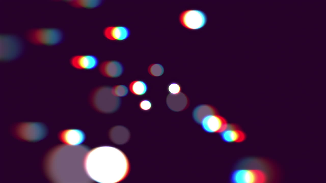 Abstract blurred circles with chromatic aberration