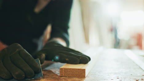 woodworking and sanding process