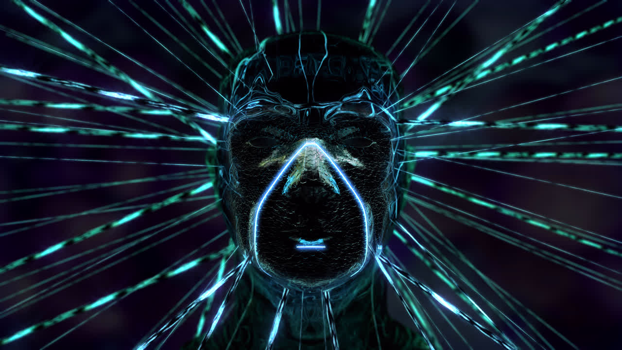 circuito de flujo de energía de la cara