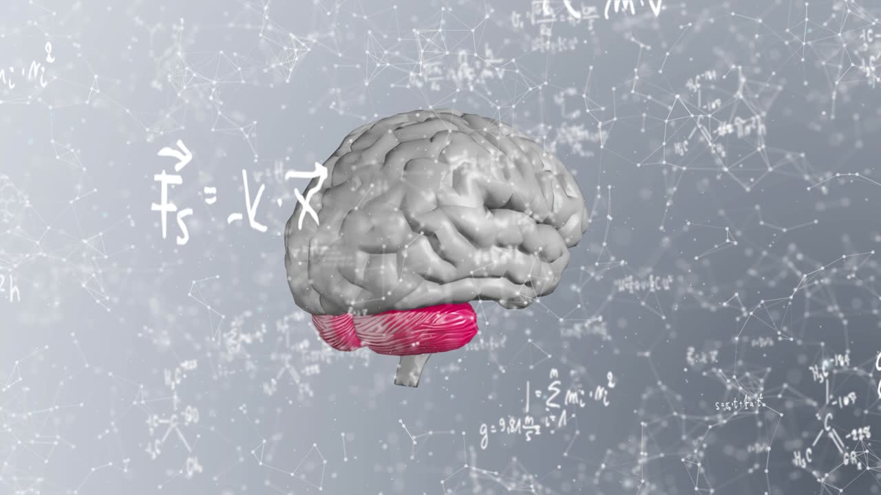 추상적인 뇌 배경 4k