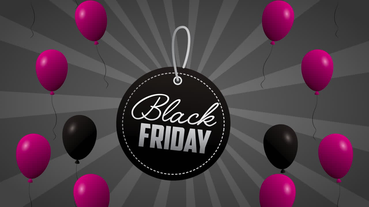 распродажа черной пятницы очистка с воздушными шарами гелий и тег