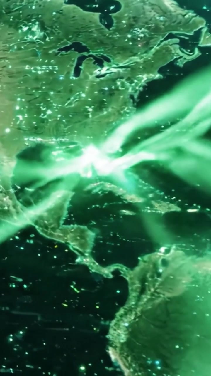 Un impresionante viaje visual a través de los continentes de la Tierra: explorando los vibrantes paisajes y las ciudades iluminadas de nuestro planeta desde el espacio.
