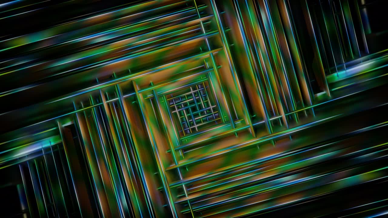 3D kaleidoscope abstract background of trippy art psychedelic trance with visuals energy futuristic audiovisual, vj seamless loop.