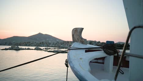 capturando la puesta de sol en la isla de paros