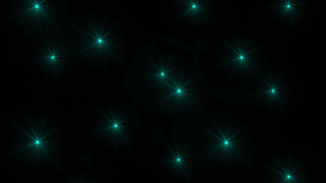 Soft blue fairy lights twinkling against black background. Perfect for Christmas, holiday, or magical overlays. Seamless loop