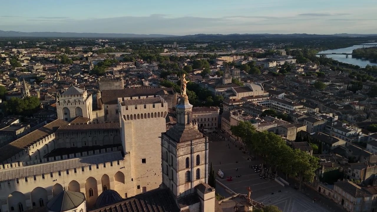 Palais des Papes in Avignon, France largest Gothic palace in the world UNESCO World Heritage Site