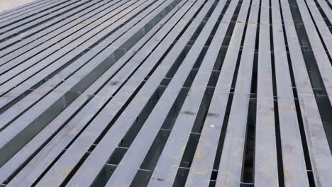 an abstract move and tilt over steel awaiting construction