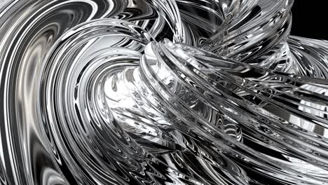 abstract twisted glass formation background loop