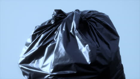 close up of a plastic bag for trash waste