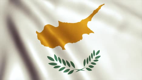 cyprus flag video loop - 4k