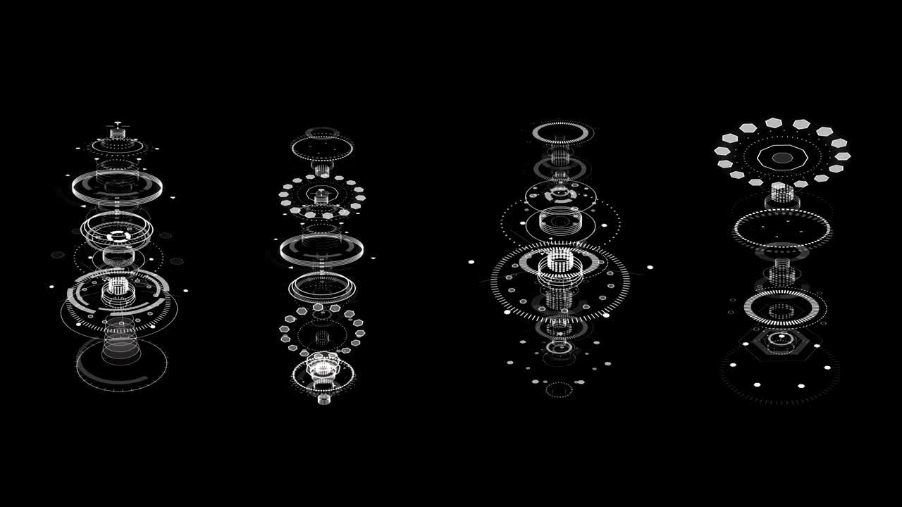 diseño de interfaz futurista. tecnología hud para superponer video y crear juegos. holograma