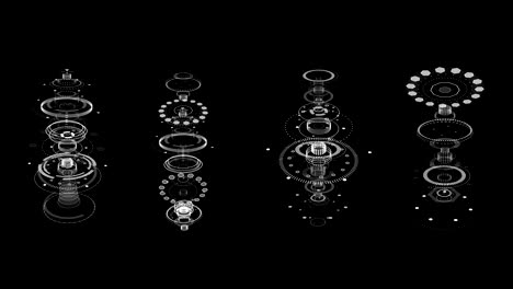 diseño de interfaz futurista. tecnología hud para superponer video y crear juegos. holograma