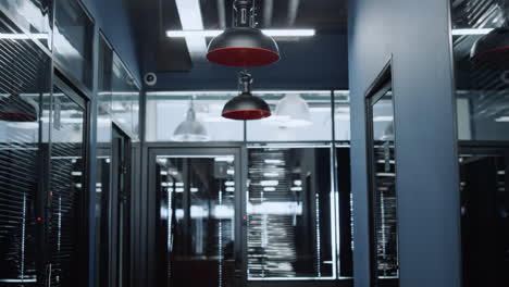 empty corridor in business center