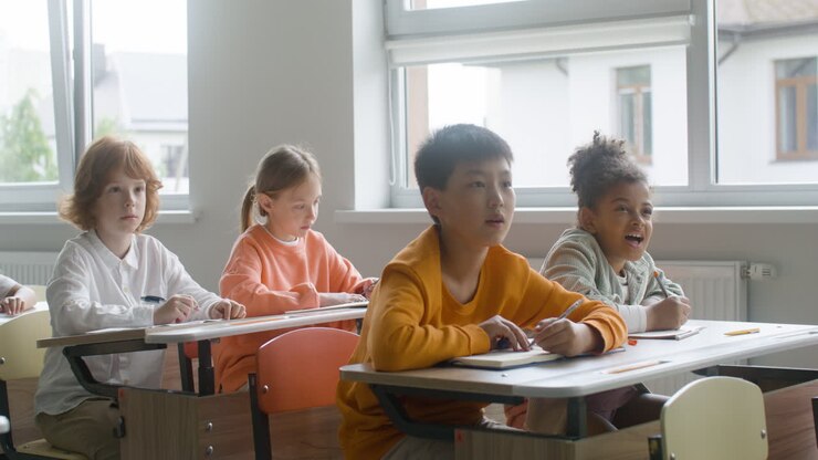 Students at the classroom.