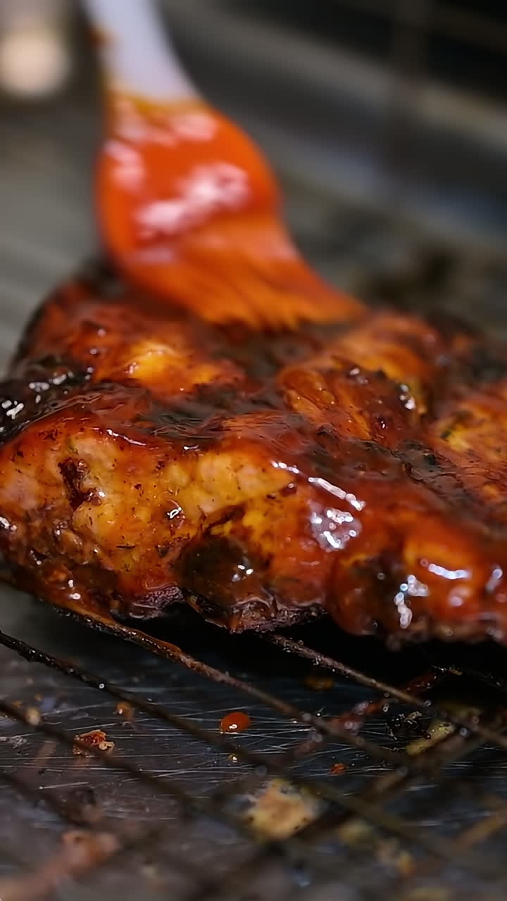 Preparing food to eat in restaurant. Close up of chef working in the kitchen