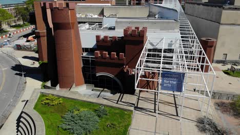 wexner center for the arts - columbus ohio - aerial drone