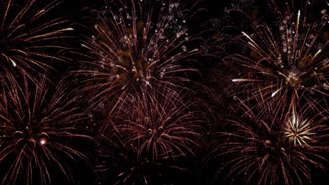 Coloridos-Fuegos-Artificiales-Explotando-En-El-Cielo-Nocturno.-Celebraciones-Y-Eventos-En-Vivos-Colores.