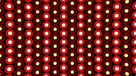 lights flashing wall round bulbs pattern static diagonal red stage background vj loop