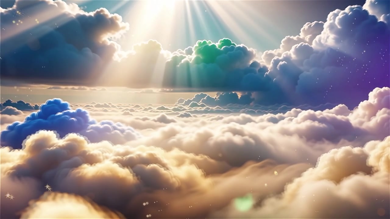 Sfondo di Adorazione Cristiana con Luce Celeste