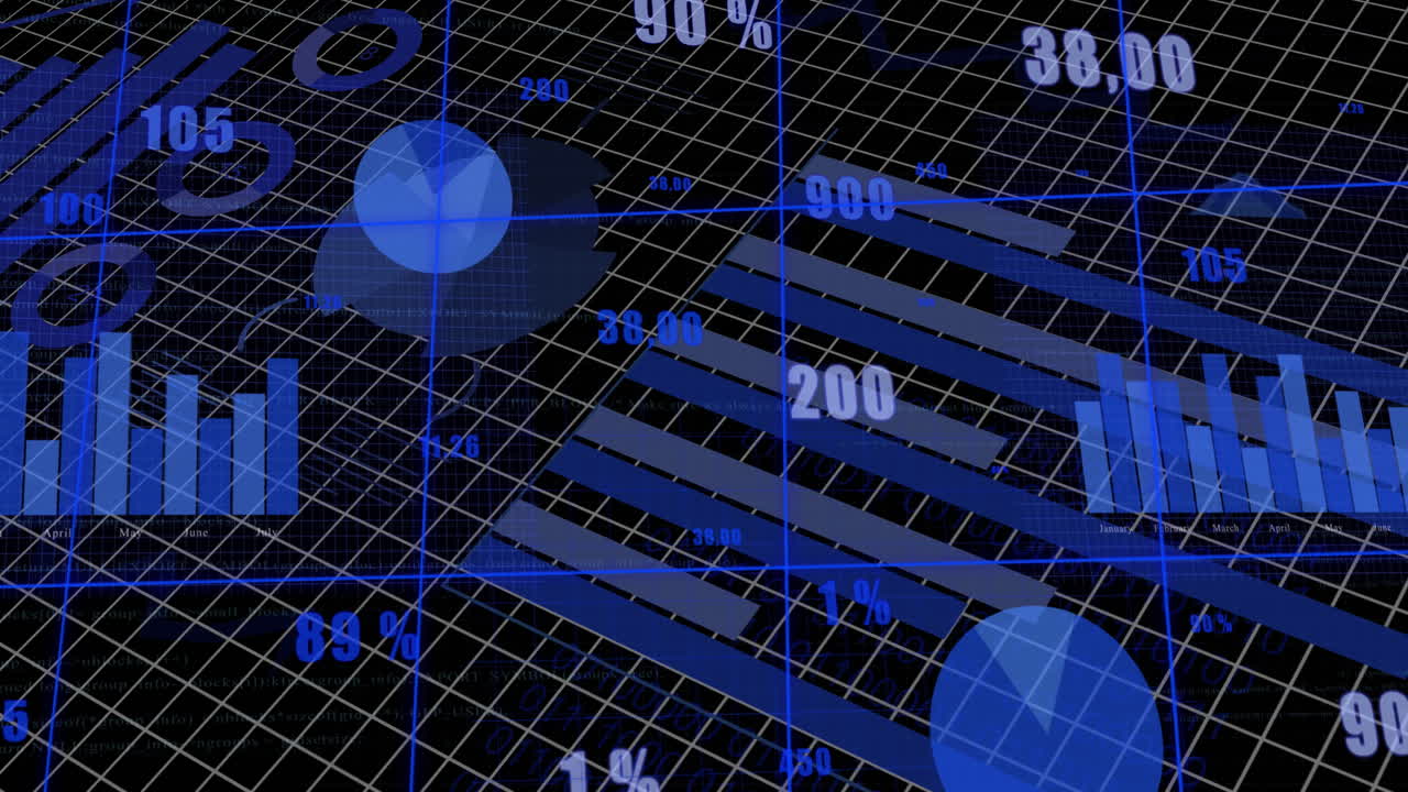 그리드를 통한 금융 데이터 처리의 애니메이션