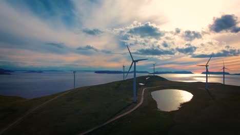 Windmills-for-electric-power-production-Havoygavelen-windmill-park-Norway