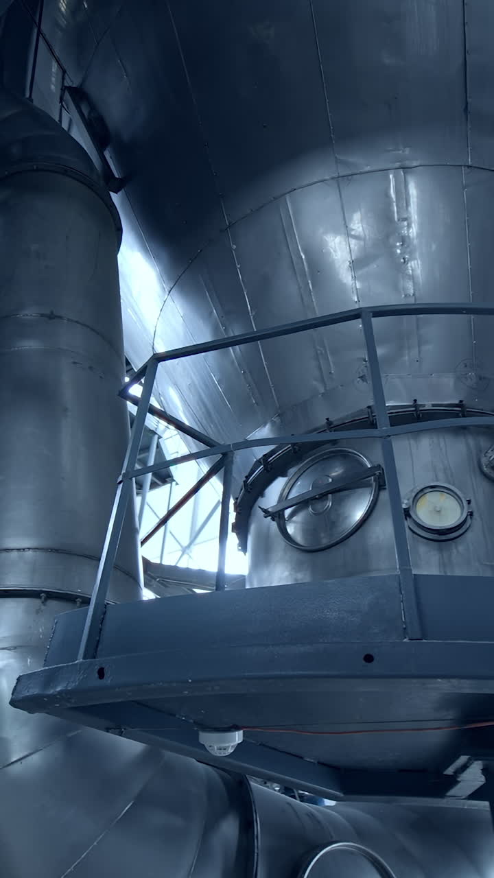 Equipment at the dairy plant. Milk products production in the modern dairy plant