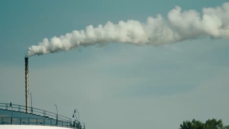 Pollution-chimney-slow-motion-video