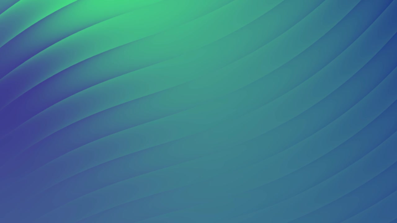 Sfondo astratto dinamico con onde a gradiente verde e blu