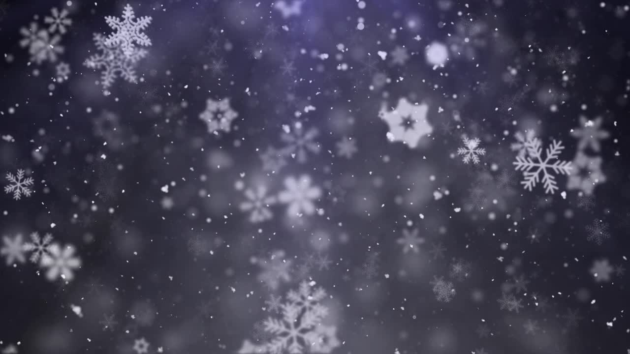 Fondo de invierno copos de nieve