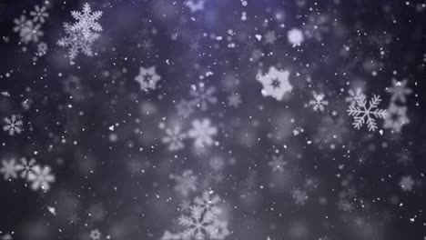 fondo de copos de nieve de invierno