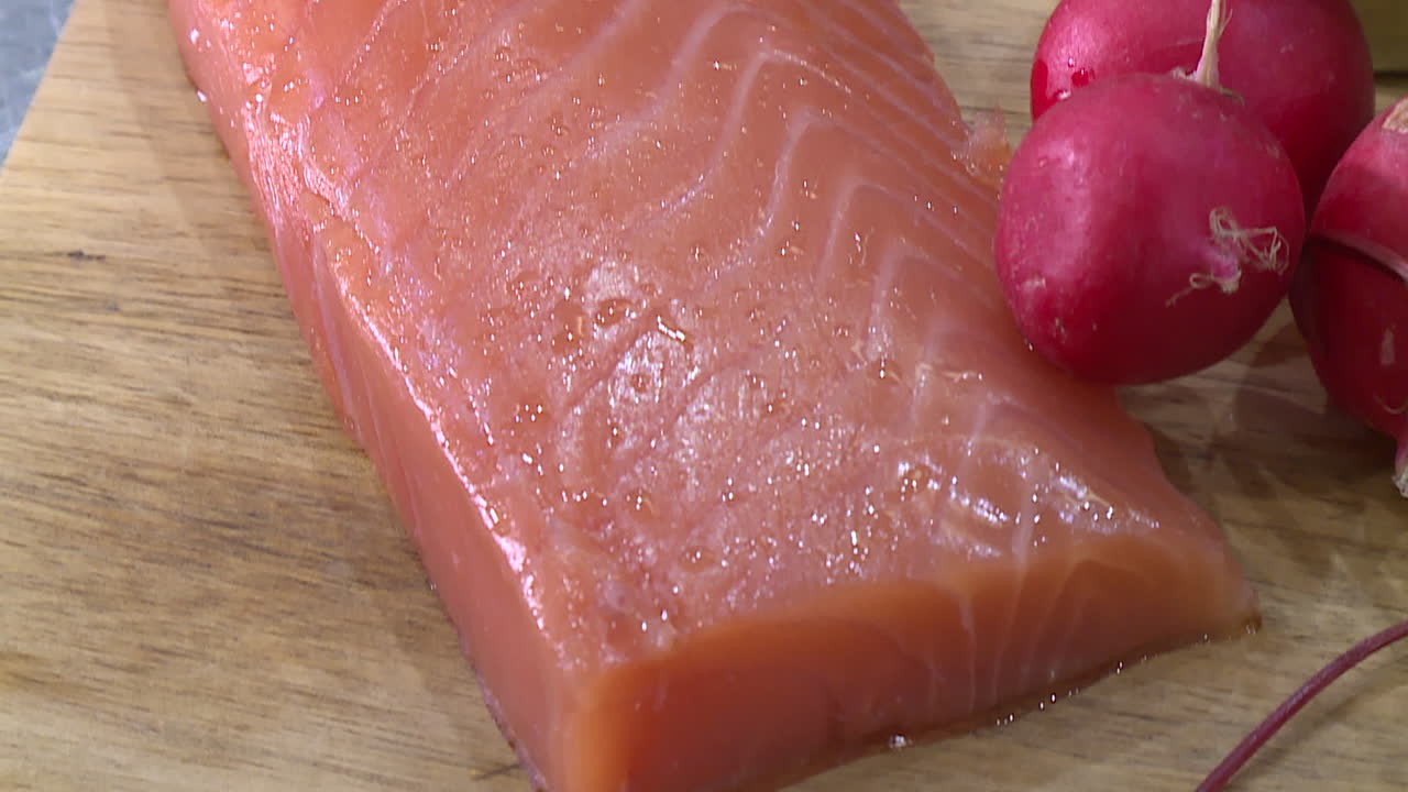Smoked Salmon with Radishes