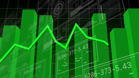 Animation-Der-Schnittstelle-Zur-Statistischen-Datenverarbeitung-Vor-Schwarzem-Hintergrund