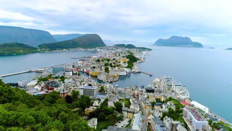 City-of-Alesund-Norway-Aerial-footage