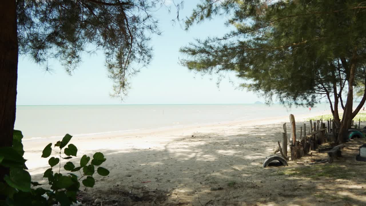 Lok Kawi Beach The Beach Sits Near Residentail Zone,With Its Shoreline Sea,Beds,Good For Casual Beach Time,During Sunset,With White Sandy Beach,Blue Sea Facing Few Island To The South China Sea