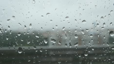 raindrops on the window glass, portugal