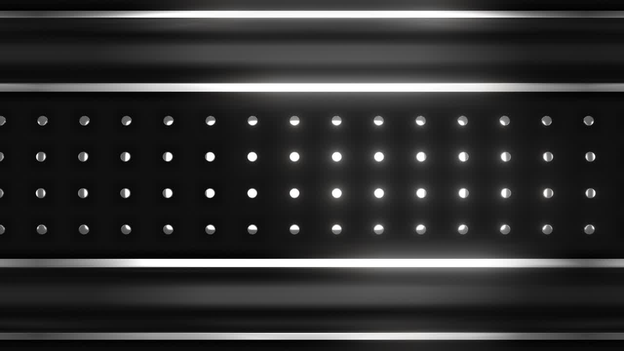 Abstract Metal Panel Background with Illuminated Circles