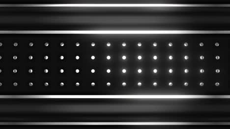 abstract metal panel background with illuminated circles