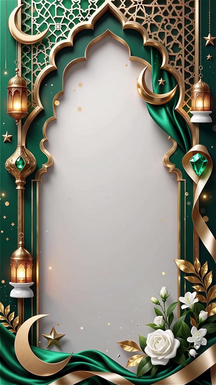 Compleanno del Profeta Maometto Mawlid al-Nabi Sfondo Islamico