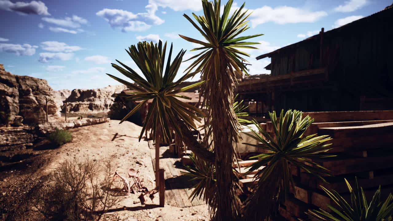 Cittadina western abbandonata nel deserto