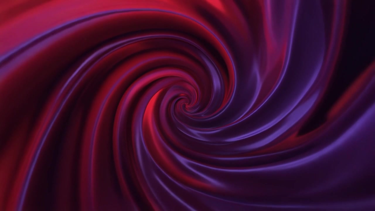 Abstract Red and Purple Silk Fabric Swirling in Motion
