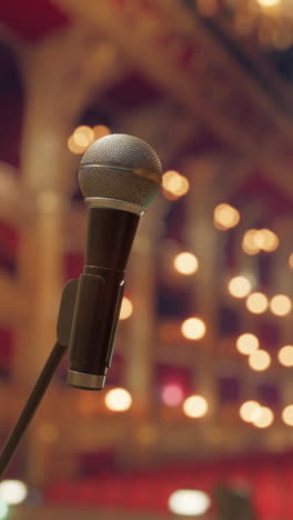 microphone on stage